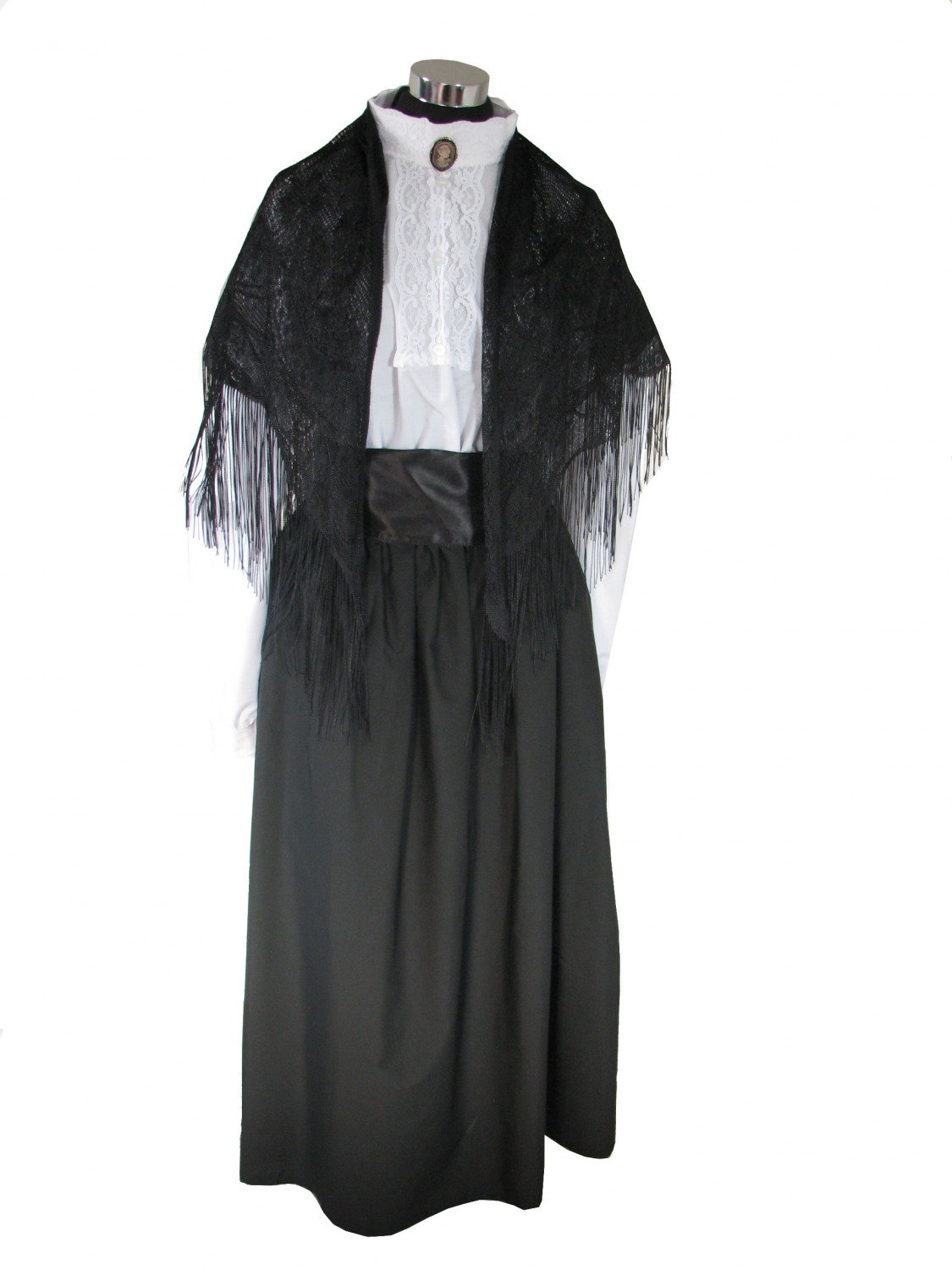 Ladies Victorian School Mistress Day Costume Edwardian Suffragette Costume Size 14 - 16 Image